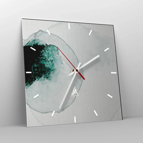 Horloge murale - Pendule murale - Dans une goutte d'eau - 40x40 cm
