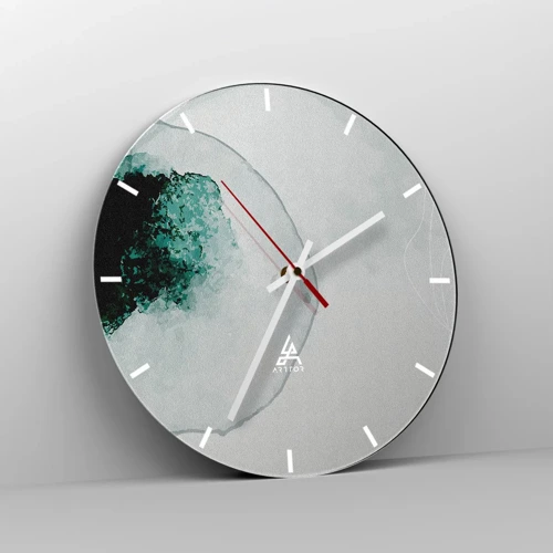 Horloge murale - Pendule murale - Dans une goutte d'eau - 40x40 cm