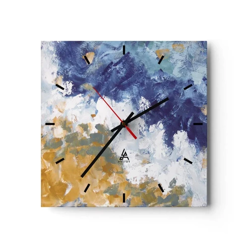 Horloge murale - Pendule murale - Danse des éléments - 30x30 cm