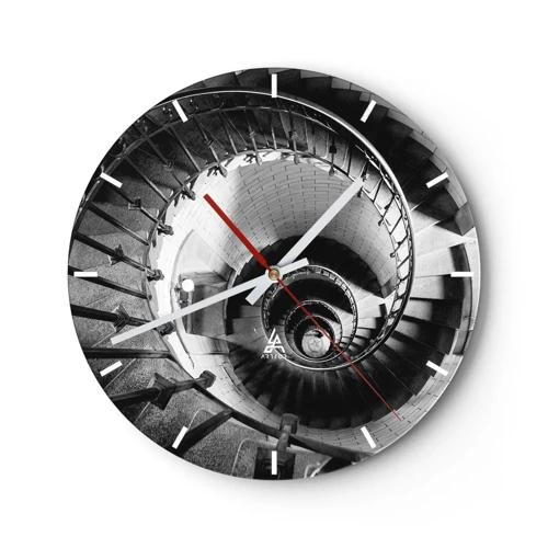 Horloge murale - Pendule murale - De plus en plus haut - 30x30 cm