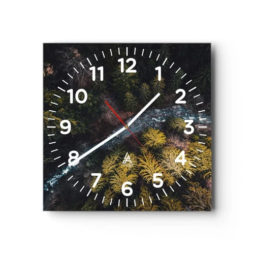 Horloge murale - Pendule murale - De plus en plus vite - 40x40 cm