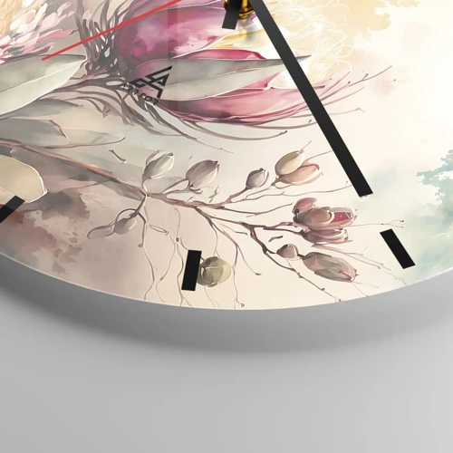 Horloge murale - Pendule murale - De profil et de face - 40x40 cm