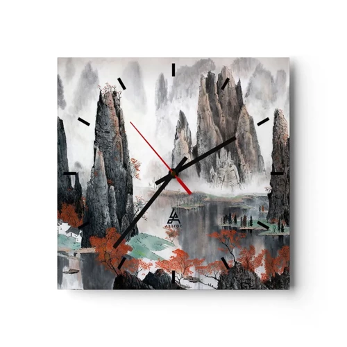 Horloge murale - Pendule murale - De puissants gardiens - 30x30 cm