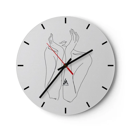 Horloge murale - Pendule murale - De quoi rêvent les femmes - 30x30 cm