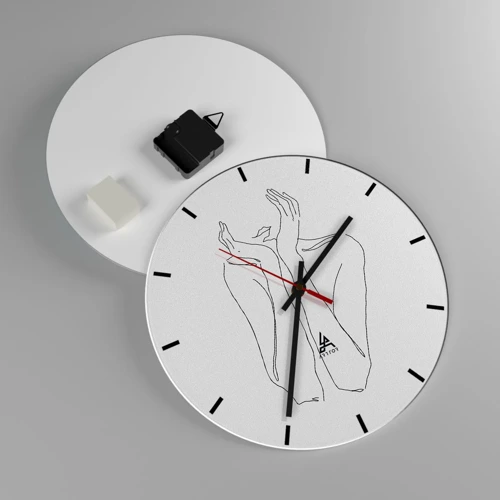 Horloge murale - Pendule murale - De quoi rêvent les femmes - 30x30 cm