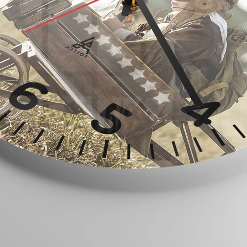 Horloge murale - Pendule murale - Départ vers un rêve - 40x40 cm