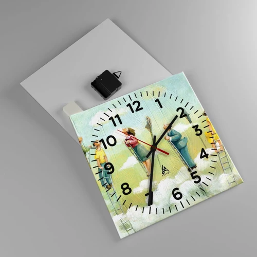 Horloge murale - Pendule murale - Derrière ton rêve - 30x30 cm