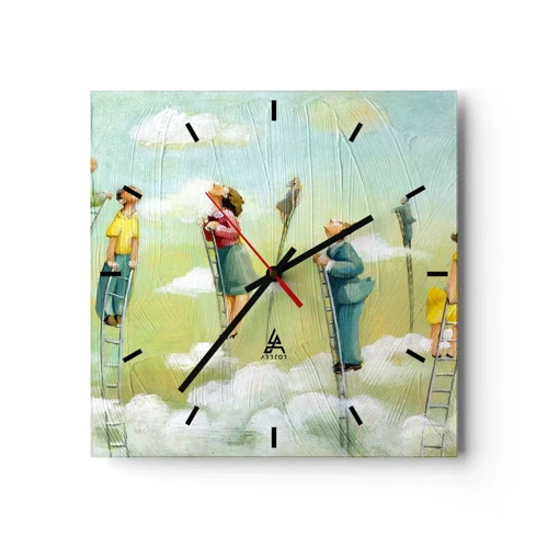 Horloge murale - Pendule murale - Derrière ton rêve - 40x40 cm