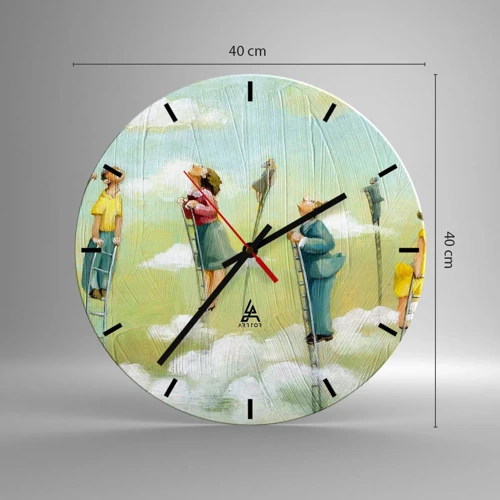 Horloge murale - Pendule murale - Derrière ton rêve - 40x40 cm