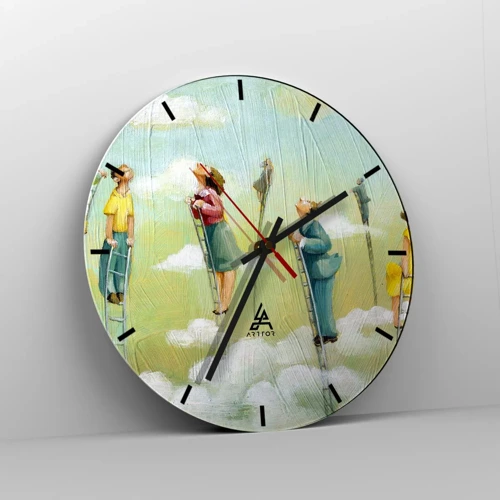 Horloge murale - Pendule murale - Derrière ton rêve - 40x40 cm