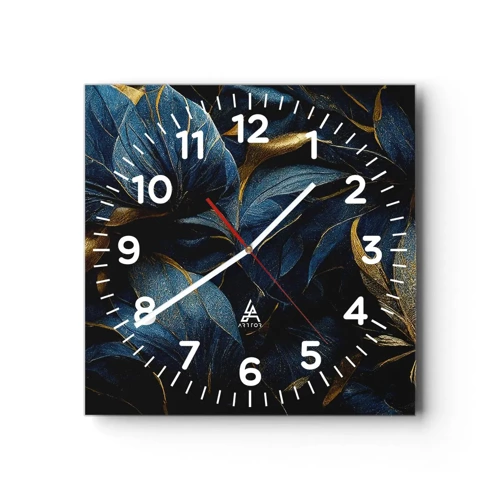 Horloge murale - Pendule murale - Des dessous dorés - 40x40 cm