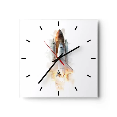 Horloge murale - Pendule murale - Des explorateurs pour commencer - 30x30 cm