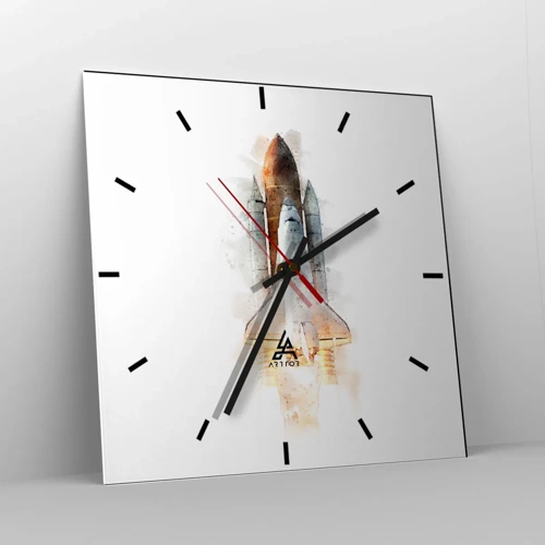 Horloge murale - Pendule murale - Des explorateurs pour commencer - 30x30 cm