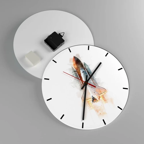 Horloge murale - Pendule murale - Des explorateurs pour commencer - 30x30 cm