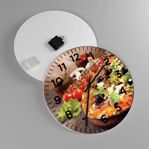 Horloge murale - Pendule murale - Des ingrédients telluriques - 40x40 cm