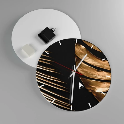 Horloge murale - Pendule murale - Différent et tout aussi cher - 30x30 cm