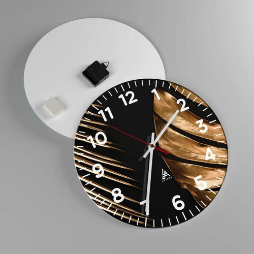 Horloge murale - Pendule murale - Différent et tout aussi cher - 40x40 cm