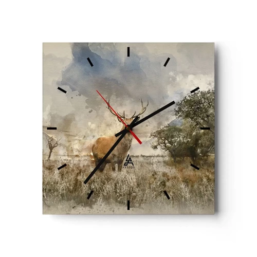 Horloge murale - Pendule murale - Dignité - force - majesté - 40x40 cm