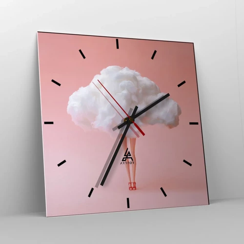 Horloge murale - Pendule murale - Douce promesse - 30x30 cm