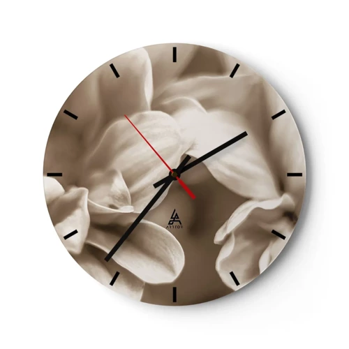 Horloge murale - Pendule murale - Doux comme un sourire - 30x30 cm