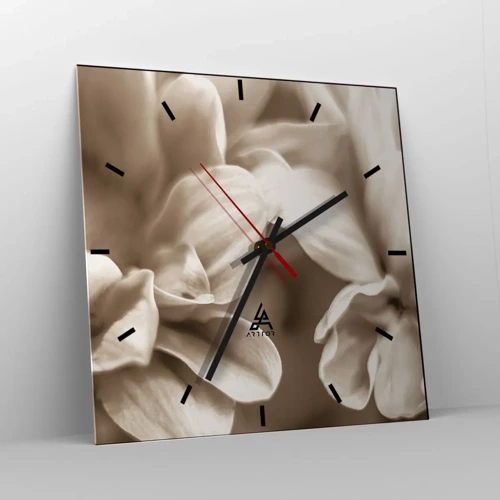 Horloge murale - Pendule murale - Doux comme un sourire - 40x40 cm