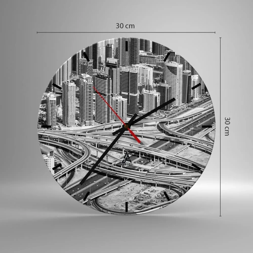 Horloge murale - Pendule murale - Dubaï - la ville impossible - 30x30 cm