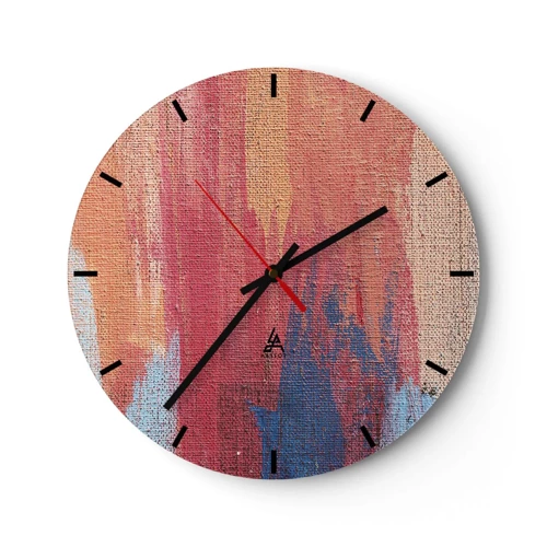 Horloge murale - Pendule murale - Ecoulement de l'arc-en ciel - 30x30 cm