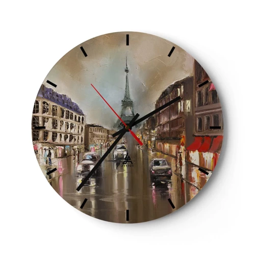 Horloge murale - Pendule murale - Elle seule compte - 40x40 cm