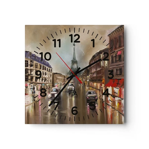 Horloge murale - Pendule murale - Elle seule compte - 40x40 cm