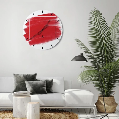 Horloge murale - Pendule murale - En dehors du cadre - 30x30 cm