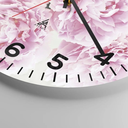 Horloge murale - Pendule murale - En glamour rose - 40x40 cm
