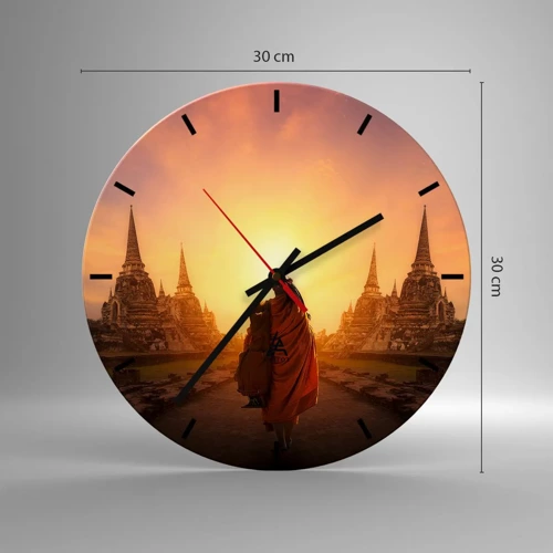 Horloge murale - Pendule murale - En paix pour l'éternité - 30x30 cm