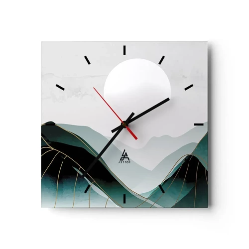 Horloge murale - Pendule murale - En pleine majesté - 40x40 cm
