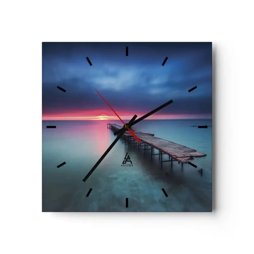 Horloge murale - Pendule murale - Entre le ciel et la terre - 30x30 cm