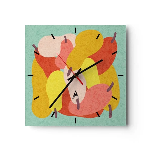 Horloge murale - Pendule murale - Essayez le soleil d'été - 30x30 cm