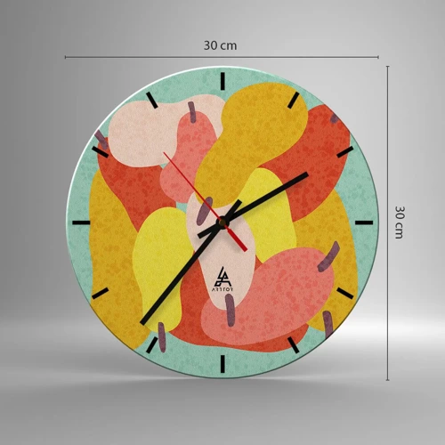 Horloge murale - Pendule murale - Essayez le soleil d'été - 30x30 cm