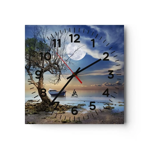 Horloge murale - Pendule murale - Est-ce la fin ou le début ? - 30x30 cm