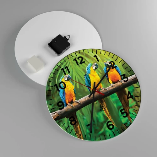 Horloge murale - Pendule murale - Et avez-vous entendu qu'elle ...? - 30x30 cm