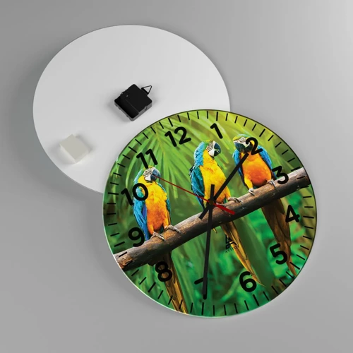 Horloge murale - Pendule murale - Et avez-vous entendu qu'elle ...? - 40x40 cm