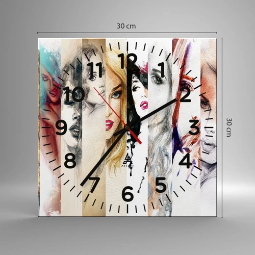 Horloge murale - Pendule murale - Et c'est toujours TOI - 30x30 cm