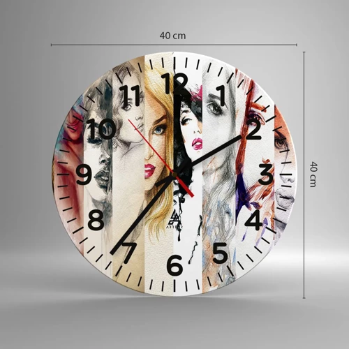 Horloge murale - Pendule murale - Et c'est toujours TOI - 40x40 cm