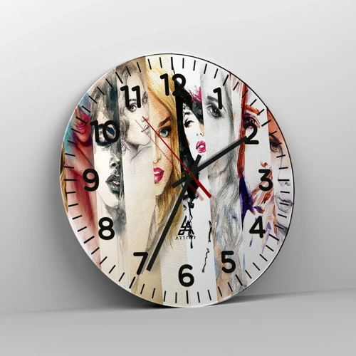 Horloge murale - Pendule murale - Et c'est toujours TOI - 40x40 cm