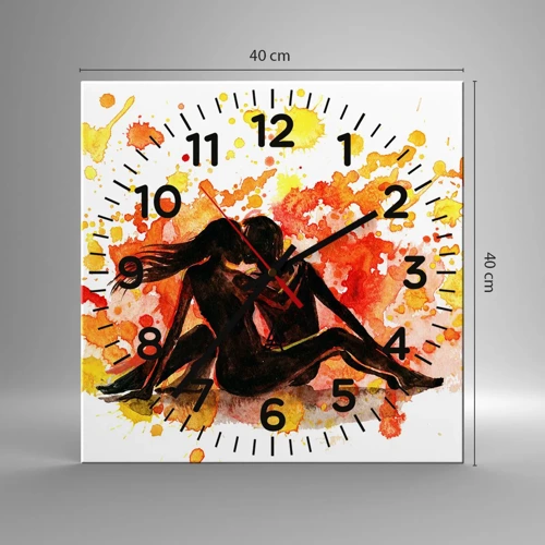 Horloge murale - Pendule murale - Et la lumière fut - 40x40 cm