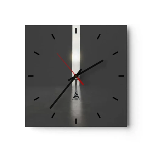 Horloge murale - Pendule murale - Étape vers un avenir radieux - 30x30 cm
