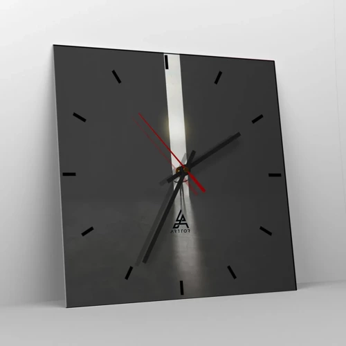 Horloge murale - Pendule murale - Étape vers un avenir radieux - 30x30 cm