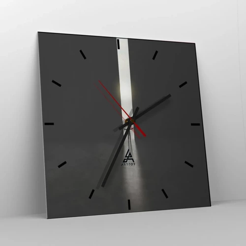 Horloge murale - Pendule murale - Étape vers un avenir radieux - 40x40 cm