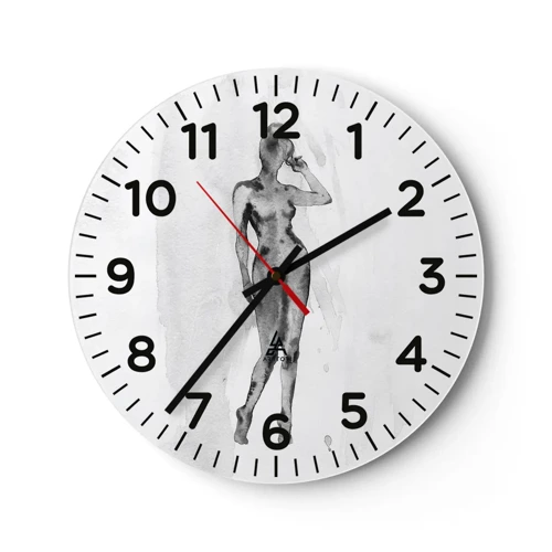 Horloge murale - Pendule murale - Etude de l'idéal de la féminité - 30x30 cm
