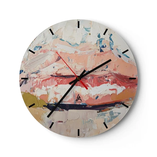 Horloge murale - Pendule murale - Éveil la pensée - 30x30 cm