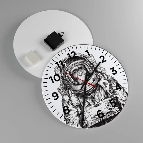 Horloge murale - Pendule murale - Évolution alternative - 30x30 cm