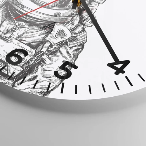 Horloge murale - Pendule murale - Évolution alternative - 30x30 cm